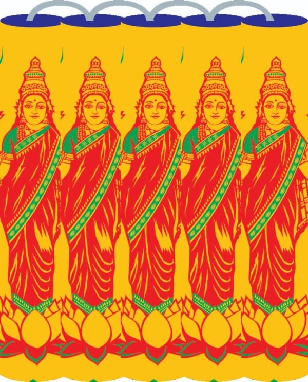 4" Gold Lakshmi(12ply)